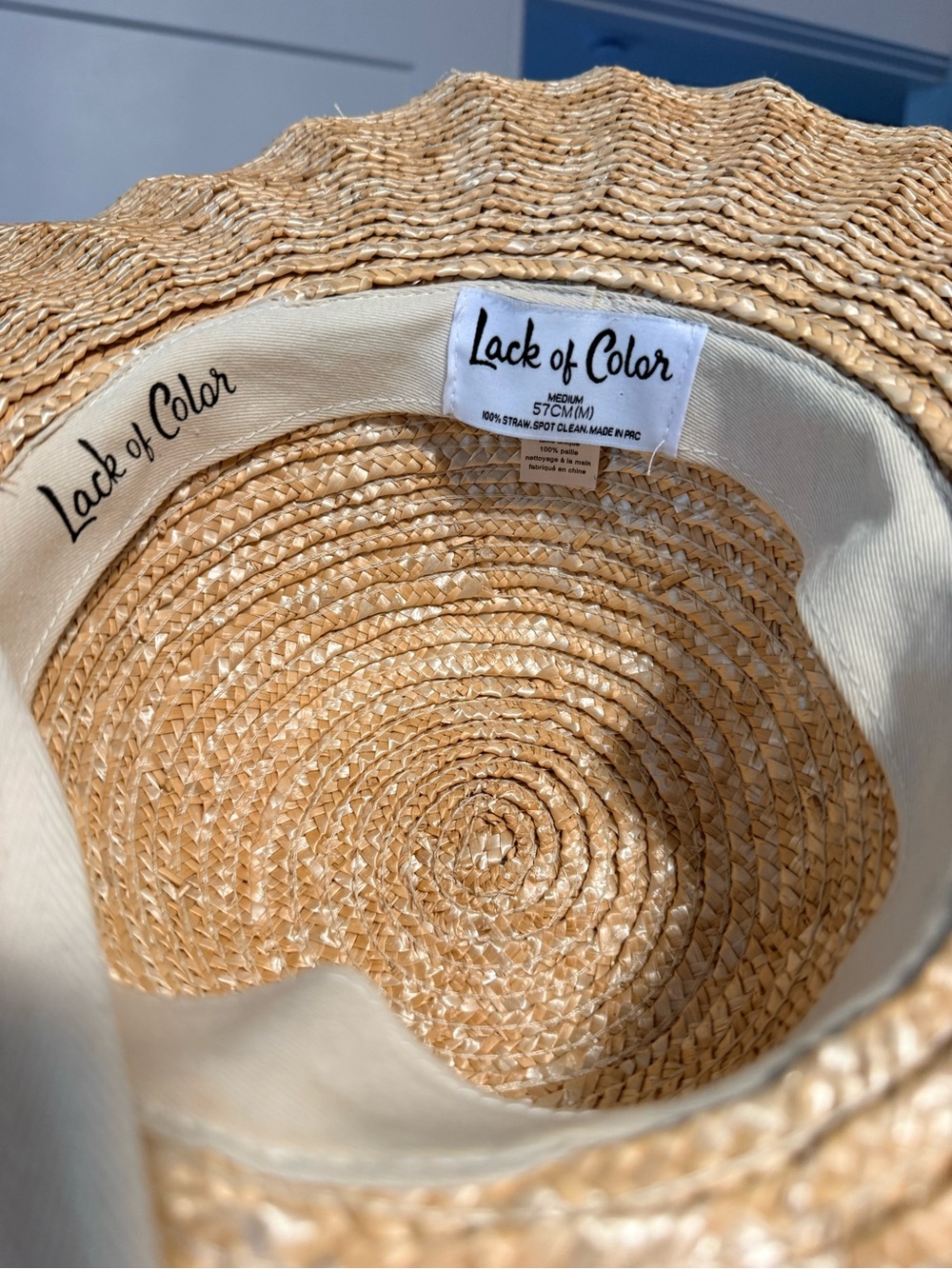 Lack of Color Scalloped straw hat size M (new without tags) - Picture 4 of 12